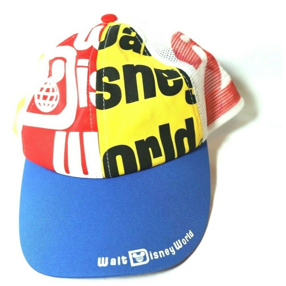 Walt Disney World Colorblock Red Yellow Blue - Picture 1 of 8